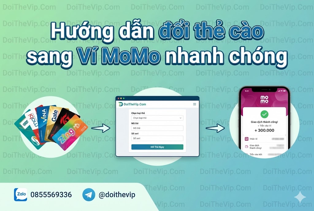 Hướng dẫn đổi thẻ cào sang Ví MoMo nhanh chóng